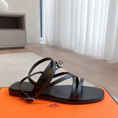 Босоножки Hermes черного цвета