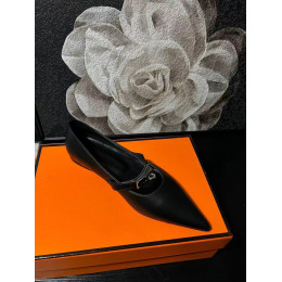 Балетки Hermes черного цвета