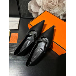 Балетки Hermes черного цвета