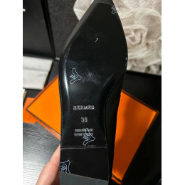 Балетки Hermes черного цвета