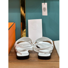Босоножки Hermes белого цвета