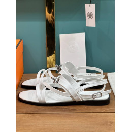 Босоножки Hermes белого цвета