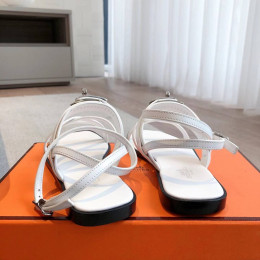 Босоножки Hermes белого цвета