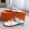 Босоножки Hermes белого цвета