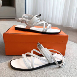 Босоножки Hermes белого цвета