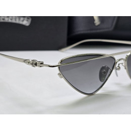 Очки Chrome Hearts серебристого цвета