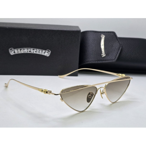 Очки Chrome Hearts золотистого цвета