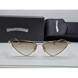 Очки Chrome Hearts золотистого цвета