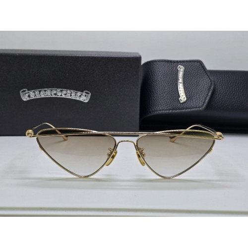 Очки Chrome Hearts золотистого цвета