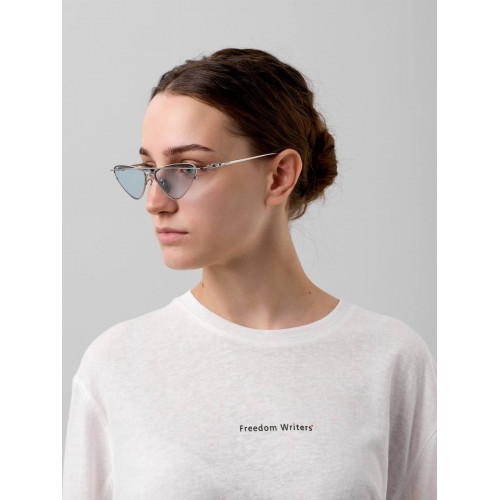 Очки Chrome Hearts серебристого цвета