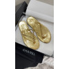 Шлепанцы Chanel золотистого цвета
