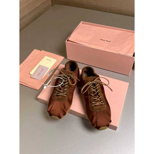 Кроссовки Miu Miu коричневого цвета