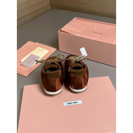 Кроссовки Miu Miu коричневого цвета
