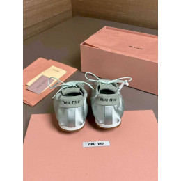 Кроссовки Miu Miu серебристого цвета