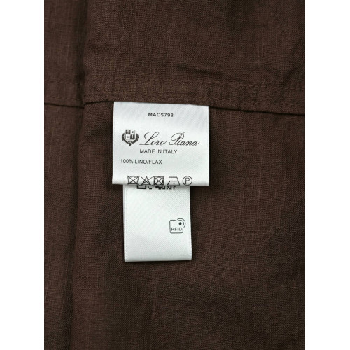 Рубашка Loro Piana коричневого цвета