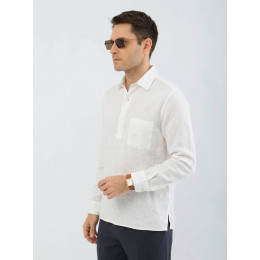 Рубашка Loro Piana белого цвета