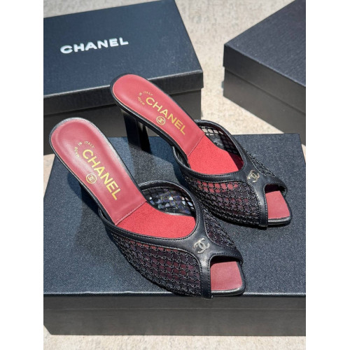 Сабо Chanel черного цвета