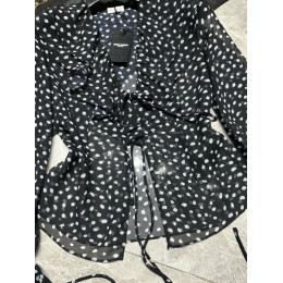 Блузка Yves Saint Laurent черного цвета