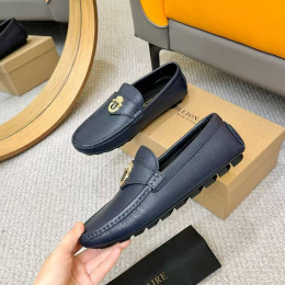 Мокасины Billionaire синего цвета