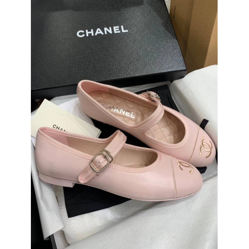 Балетки Chanel розового цвета
