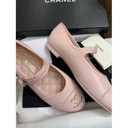 Балетки Chanel розового цвета