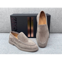 Лоферы Ermenegildo Zegna бежевого цвета