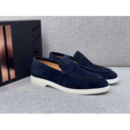 Лоферы Ermenegildo Zegna синего цвета