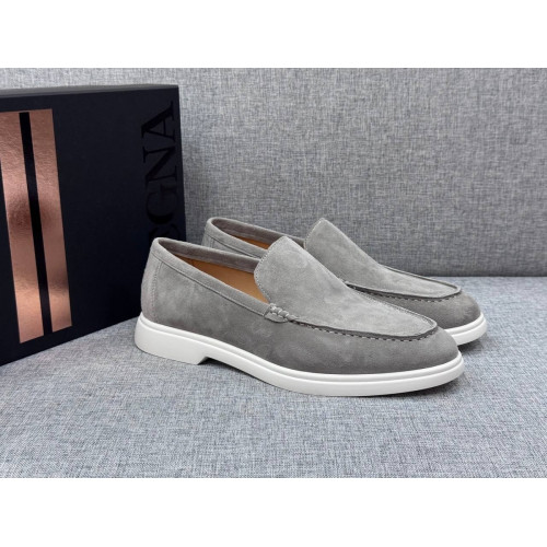 Лоферы Ermenegildo Zegna серого цвета