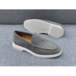 Лоферы Ermenegildo Zegna серого цвета