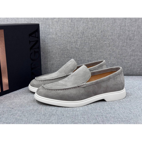 Лоферы Ermenegildo Zegna серого цвета