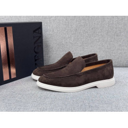 Лоферы Ermenegildo Zegna коричневого цвета