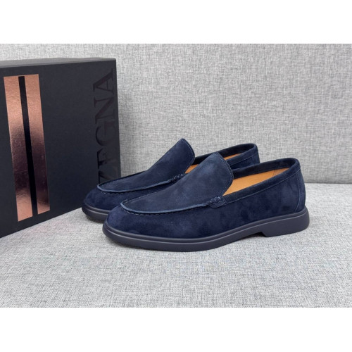Лоферы Ermenegildo Zegna синего цвета