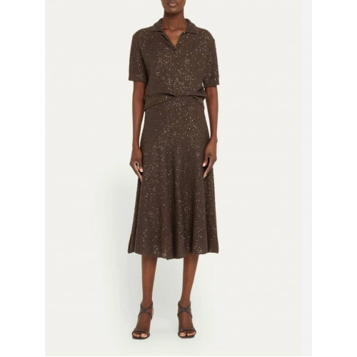 Костюм Brunello Cucinelli коричневого цвета