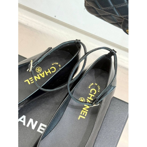 Балетки Chanel черного цвета