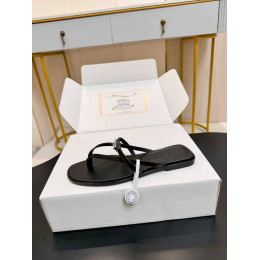 Шлепанцы Hermes черного цвета