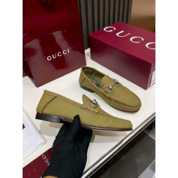 Лоферы Gucci зеленого цвета