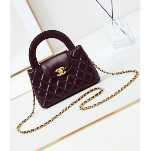Сумка Chanel бордового цвета