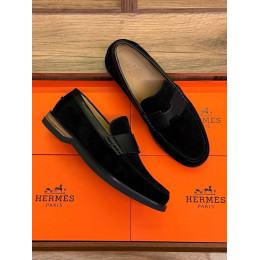 Лоферы Hermes черного цвета