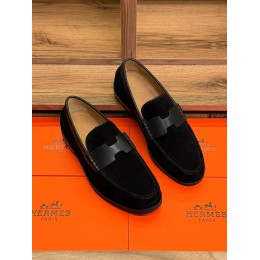 Лоферы Hermes черного цвета