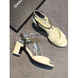 Босоножки Chanel бежевого цвета