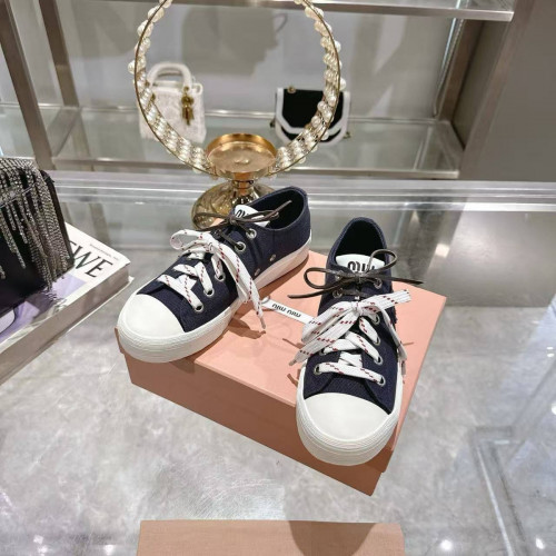 Кеды Miu Miu синего цвета