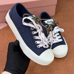 Кеды Miu Miu синего цвета