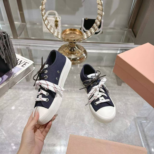 Кеды Miu Miu синего цвета