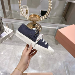 Кеды Miu Miu синего цвета