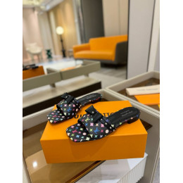 Шлепанцы Louis Vuitton комбинированного цвета