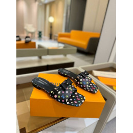 Шлепанцы Louis Vuitton комбинированного цвета