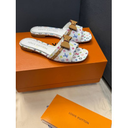 Шлепанцы Louis Vuitton белого цвета