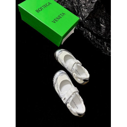 Балетки Bottega Veneta белого цвета