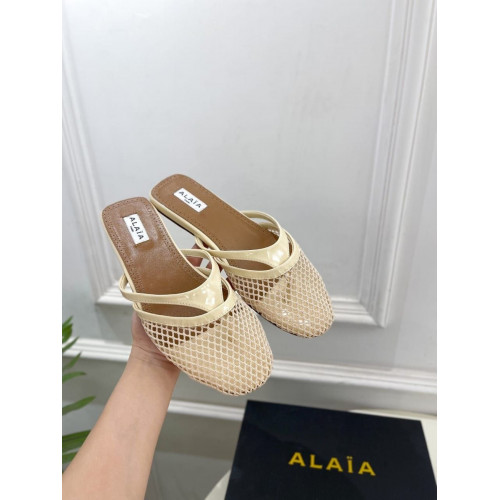 Мюли Alaia бежевого цвета