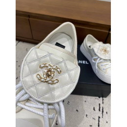 Кеды Chanel белого цвета